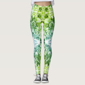 Leggings Doodle Art Abstrait (Devant)