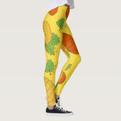 Leggings Doodle citrouille : Main Tirée sans couture (Droite)