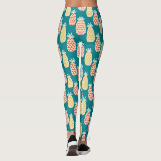 Leggings Doodle d'ananas Motif 2 (Dos)