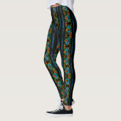 Leggings Doodle de fleurs (Gauche)