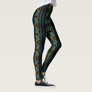 Leggings Doodle de fleurs