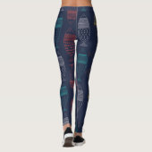 Leggings Doodle de poisson (Dos)