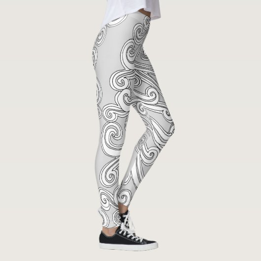 Leggings Doodle de rampe torsadée de n'importe quelle coule (Droite)