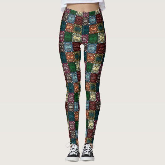 Leggings Doodle Owl (Devant)