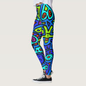 Leggings Doodle spatial #1 (Gauche)