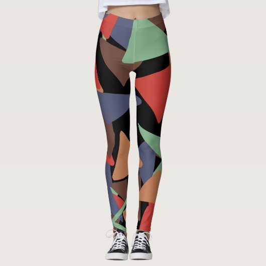 Leggings Doodle triangle 45 (Devant)