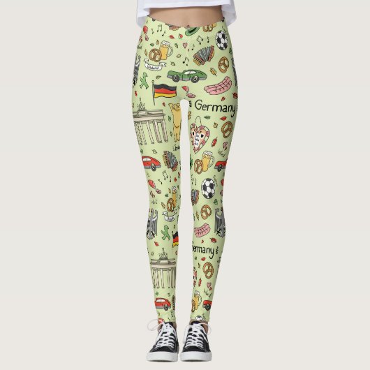 Leggings Doodles Allemagne (Devant)