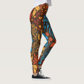 Leggings Doodles floraux foncés (Droite)