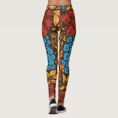 Leggings Doodles floraux foncés (Dos)