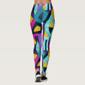 Leggings Doodles rétro : pop art géométrique. (Dos)
