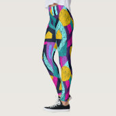 Leggings Doodles rétro : pop art géométrique. (Gauche)