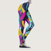 Leggings Doodles rétro : pop art géométrique. (Droite)