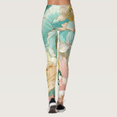 Leggings d'or turquoise japonais (Dos)