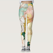 Leggings d'or turquoise japonais