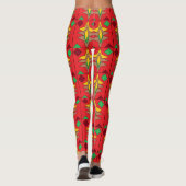 Leggings d'ornementation rouge (Dos)
