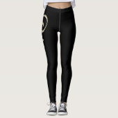 Leggings Doro white gold Handwriting Hose (Devant)