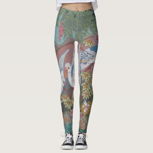 Leggings Doses stylisées dans le jardin fleuri