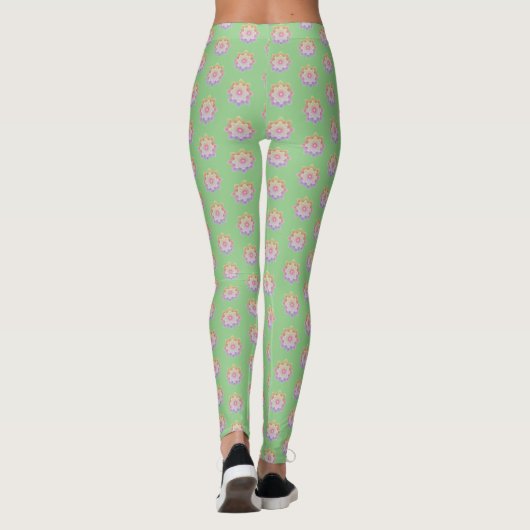 Leggings Dot coloré Mandala (Dos)