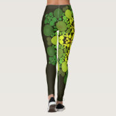 Leggings Dot Mandala Fleur Jaune et Vert (Dos)