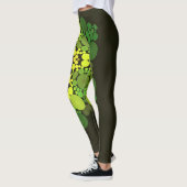 Leggings Dot Mandala Fleur Jaune et Vert (Gauche)