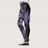 Leggings Dot Mandala Flower rose et violet (Gauche)