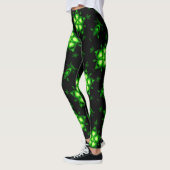 Leggings double étoile verte noire sorcière (Gauche)