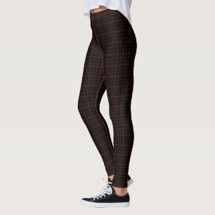 Leggings Double petit plaid de tartan jaune rouge noir