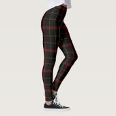 Leggings Double plaid de tartan géant jaune rouge noir (Droite)