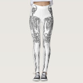 Leggings Double Skeleton humain noir (Devant)