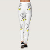 Leggings Double Tennis Sport Thème (Dos)
