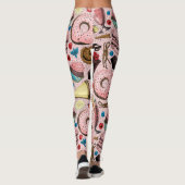 Leggings Douceurs sur rose (Dos)