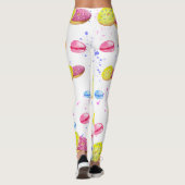 Leggings Doux beignets avec motif vitré coloré (Dos)