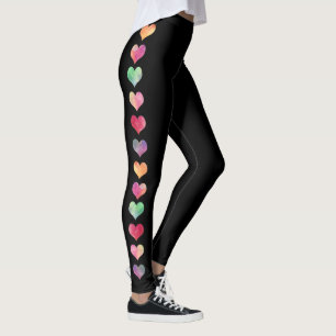 Leggings Doux Yoga pour Dames avec Rayure Latérale Colorée