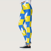 Leggings Dove de Paix - drapeau ukrainien - Paix pour l'Ukr (Gauche)