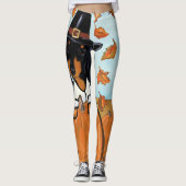Leggings Doxie Action de grâce (Devant)