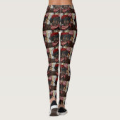Leggings Doxie noire et bronze (Dos)