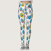 Leggings Dr Seuss | Caractères avec Motif de crayons (Devant)