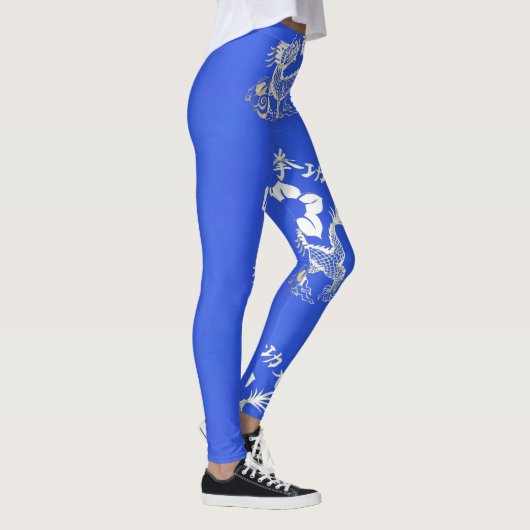 LEGGINGS DRAGON BLANC (Droite)
