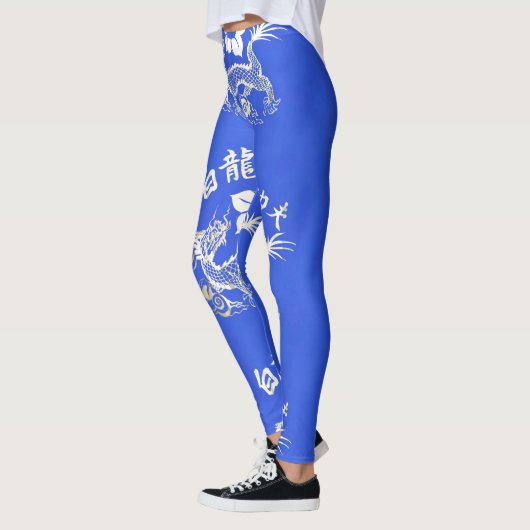 LEGGINGS DRAGON BLANC (Gauche)