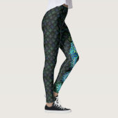 Leggings Dragon bleu de guêtres de bateau de dragon grand (Droite)