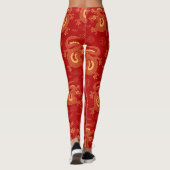 Leggings Dragon chinois de Zodiac, heureux nouvel an (Dos)