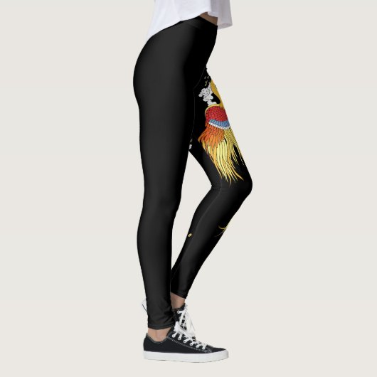 Leggings Dragon chinois et phoenix (Droite)