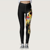 Leggings Dragon chinois et phoenix (Devant)