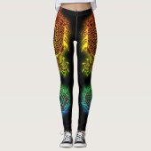 Leggings Dragon coloré (Devant)
