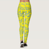 Leggings Dragon contour motif 03.b B Jaune BG (Dos)
