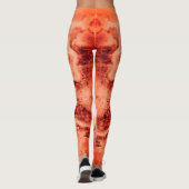 Leggings Dragon de corail/rouille (Dos)
