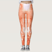 Leggings Dragon de corail/rouille (Devant)