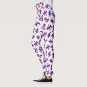 Leggings Dragon de l'espace rose et violet (Gauche)