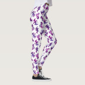 Leggings Dragon de l'espace rose et violet (Droite)