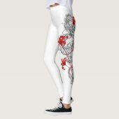 Leggings Dragon de style japonais (Gauche)